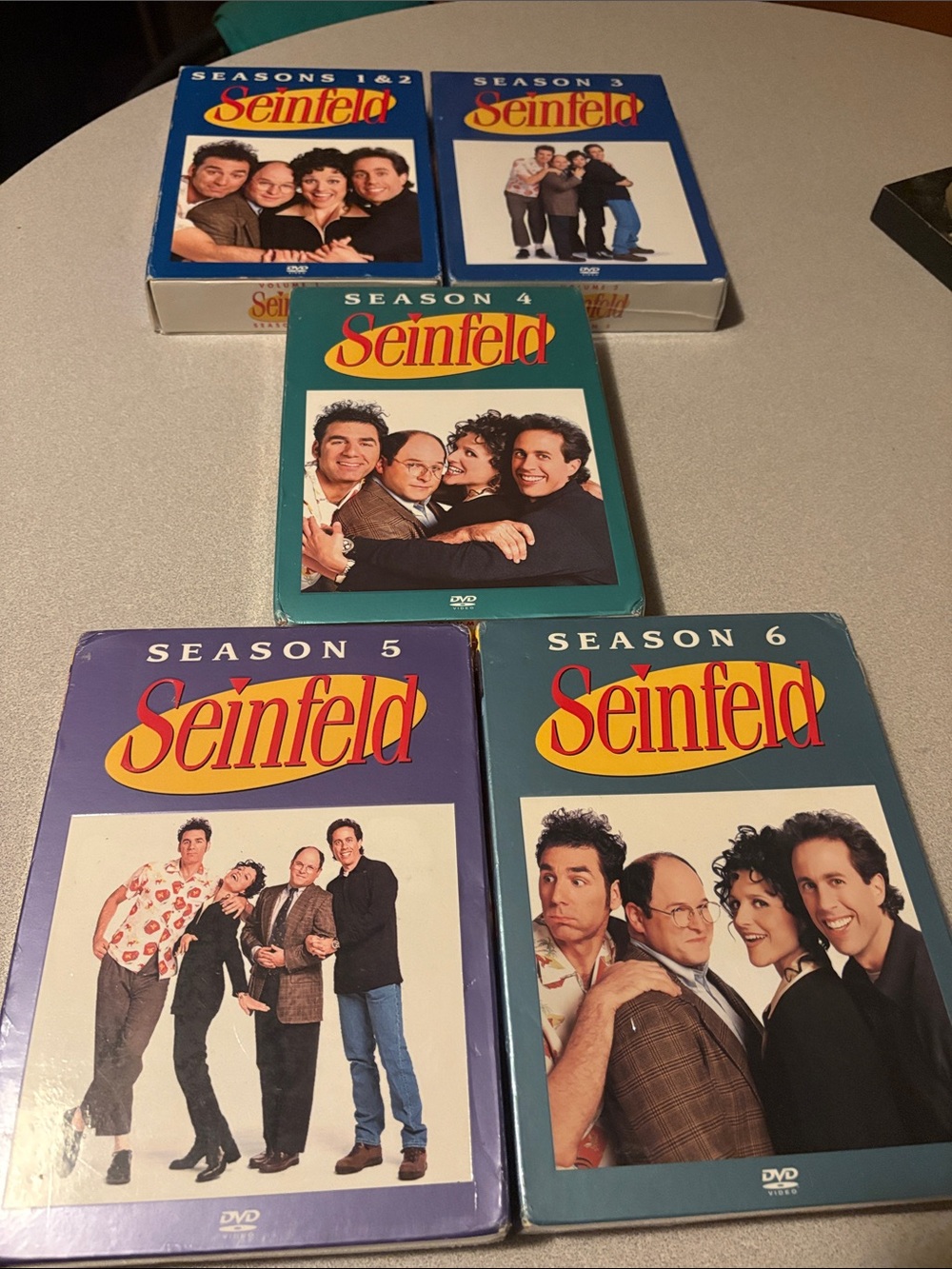 DVD box sets!  Seasons 1-6! Seasons 3-6 are still newly packaged!